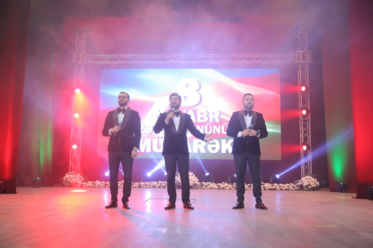 Xəzər rayonunda Zəfər Günü münasibətilə tədbir keçirilib - FOTOLAR