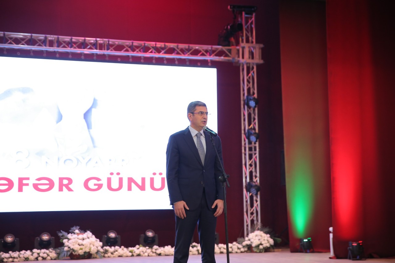 Xəzər rayonunda Zəfər Günü münasibətilə tədbir keçirilib - FOTOLAR