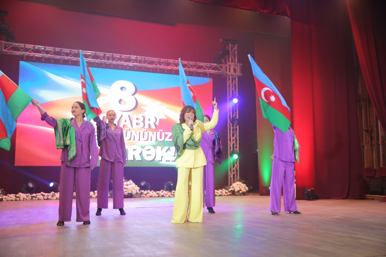 Xəzər rayonunda Zəfər Günü münasibətilə tədbir keçirilib - FOTOLAR