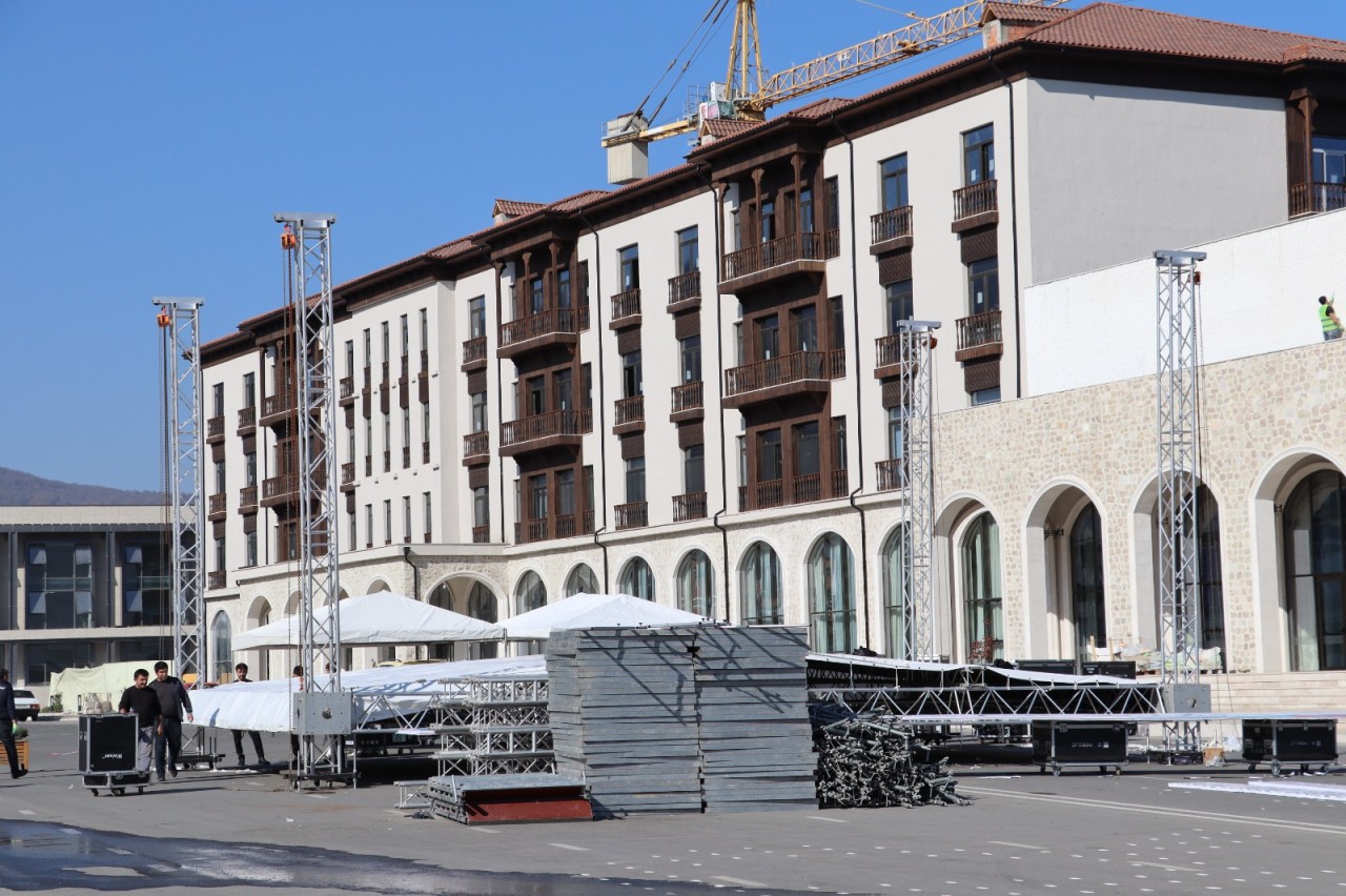 Xankəndi Zəfər Gününə belə hazırlaşır - FOTOLAR