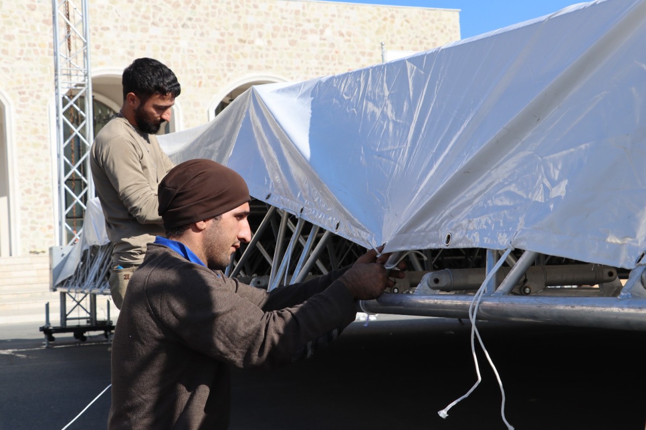 Xankəndi Zəfər Gününə belə hazırlaşır - FOTOLAR