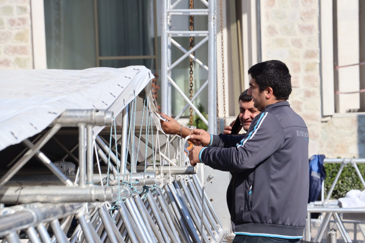 Xankəndi Zəfər Gününə belə hazırlaşır - FOTOLAR