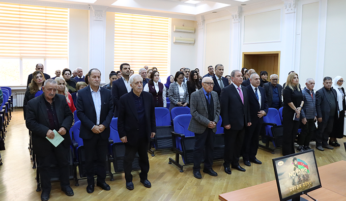 İdarəetmə Sistemləri İnstitutunda Zəfər Gününə həsr olunmuş tədbir keçirildi - FOTOLAR