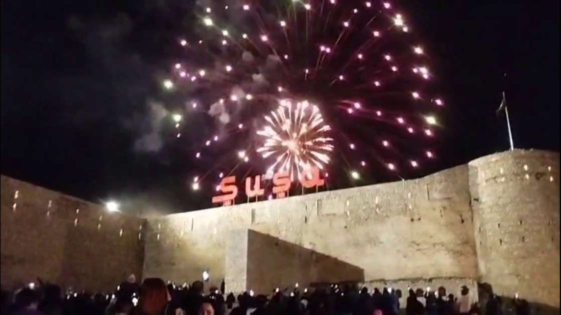 Şuşada atəşfəşanlıq olub - FOTO