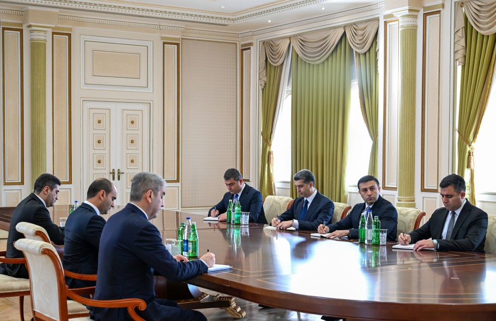 Prezident yeni səlahiyyətli nümayəndə və icra başçılarını qəbul etdi - FOTOLAR