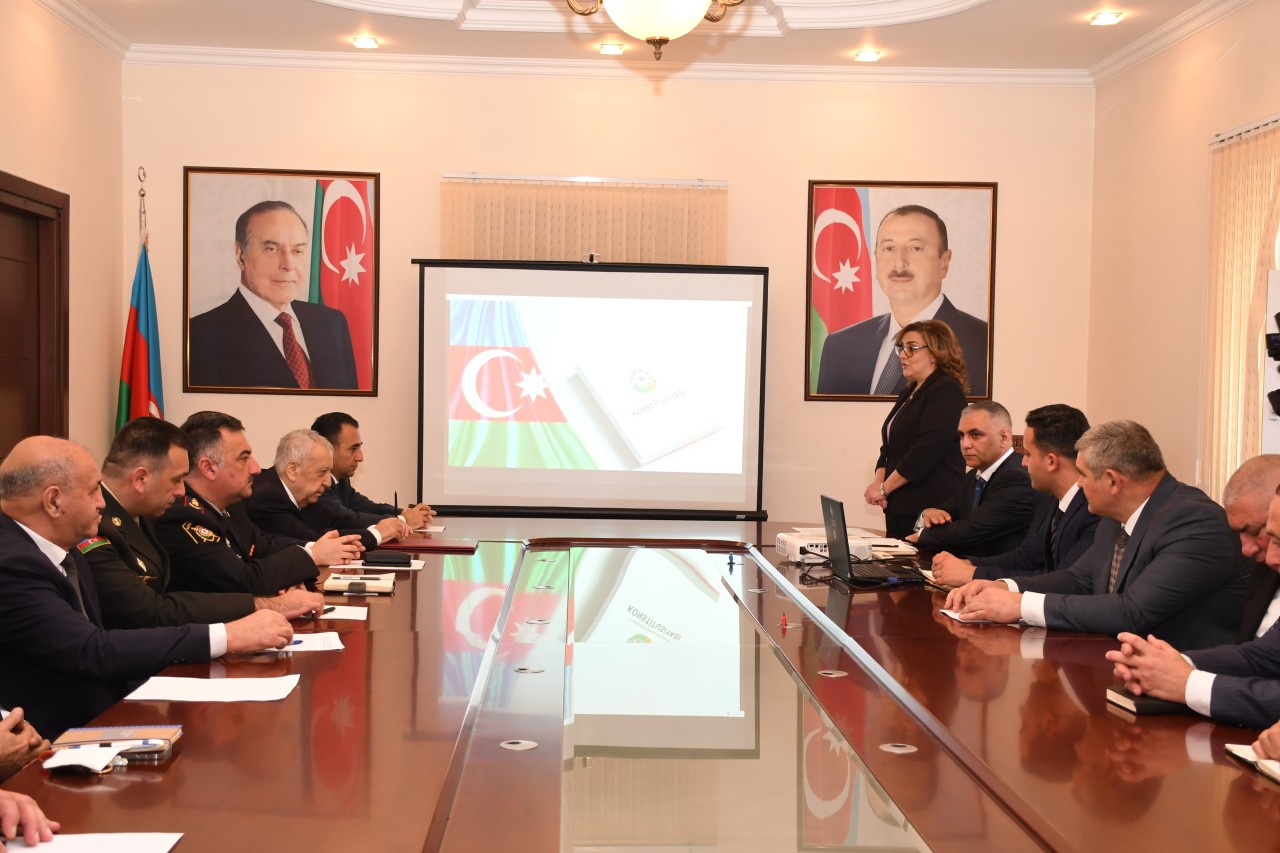 Qubadlı icra hakimiyyəti Konstitusiya Gününə həsr olunmuş tədbir keçirib - FOTOLAR