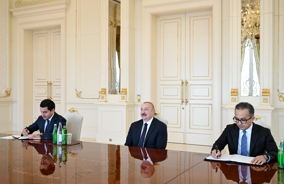 İlham Əliyev qəbul keçirdi - FOTOLAR