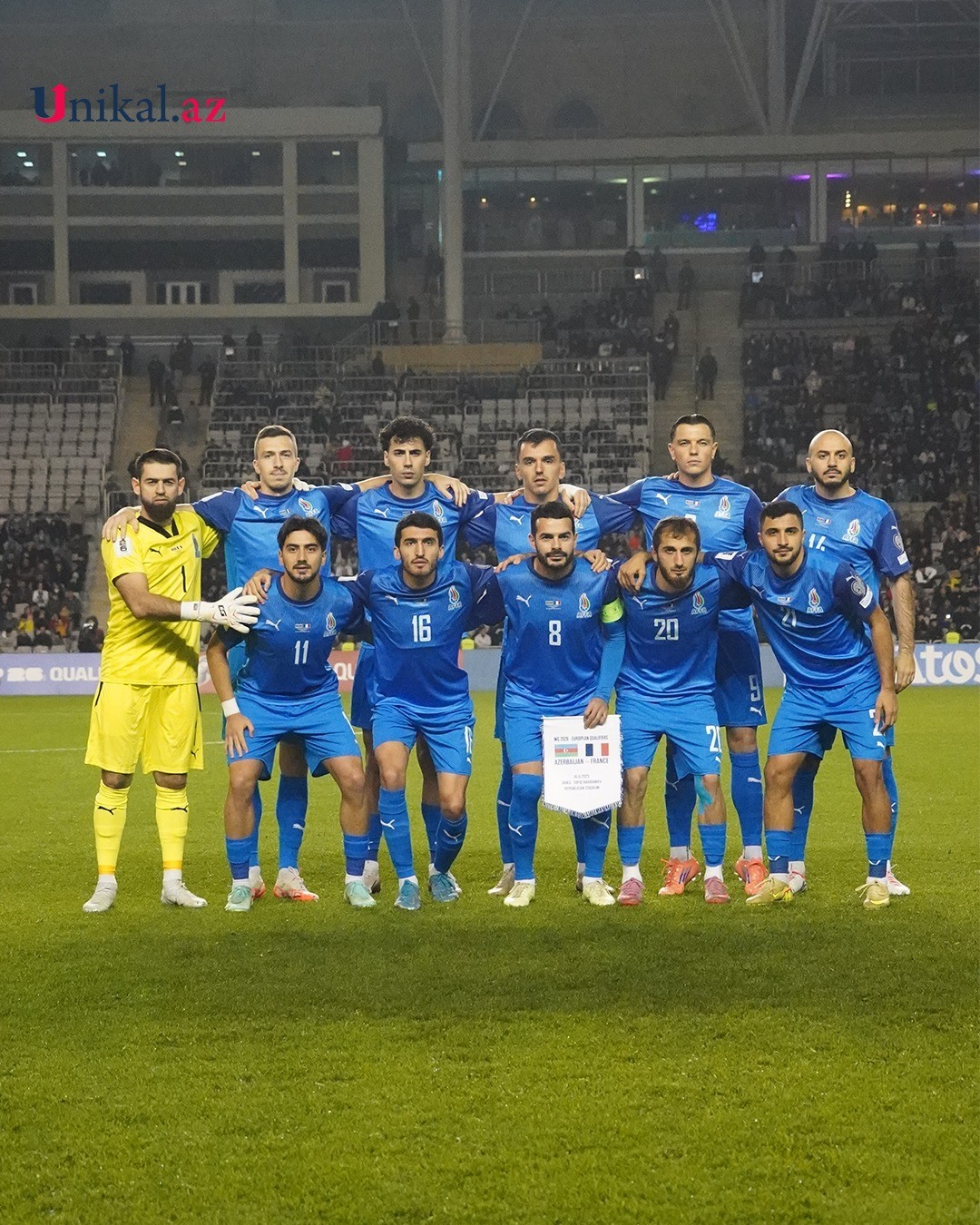 Azərbaycan millisi Bakıda Fransaya məğlub oldu - FOTOLAR