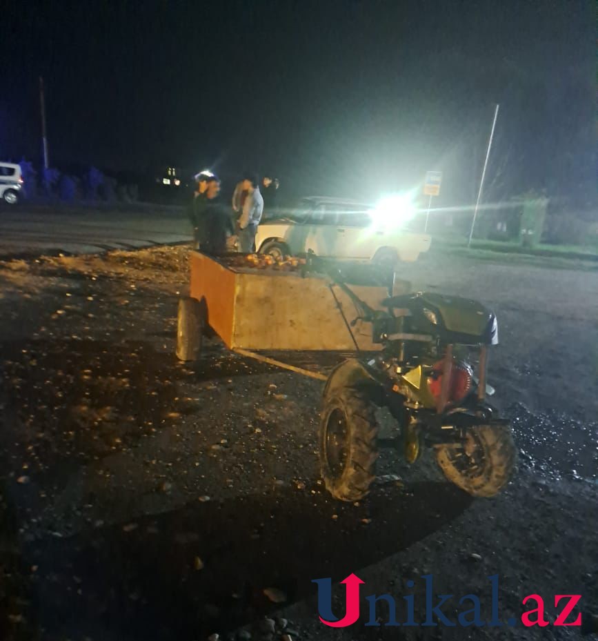 Qəzadan qaçmaq istəyərkən maşının altında qalıb öldü FOTO