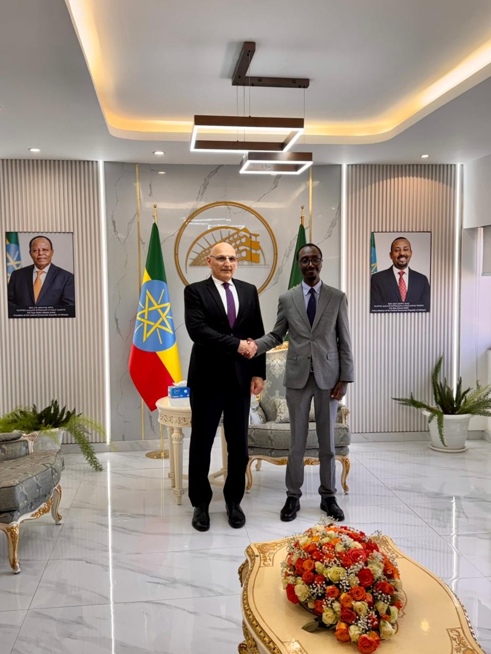 Elçin Əmirbəyov Efiopiyada görüşlər keçirdi - FOTOLAR