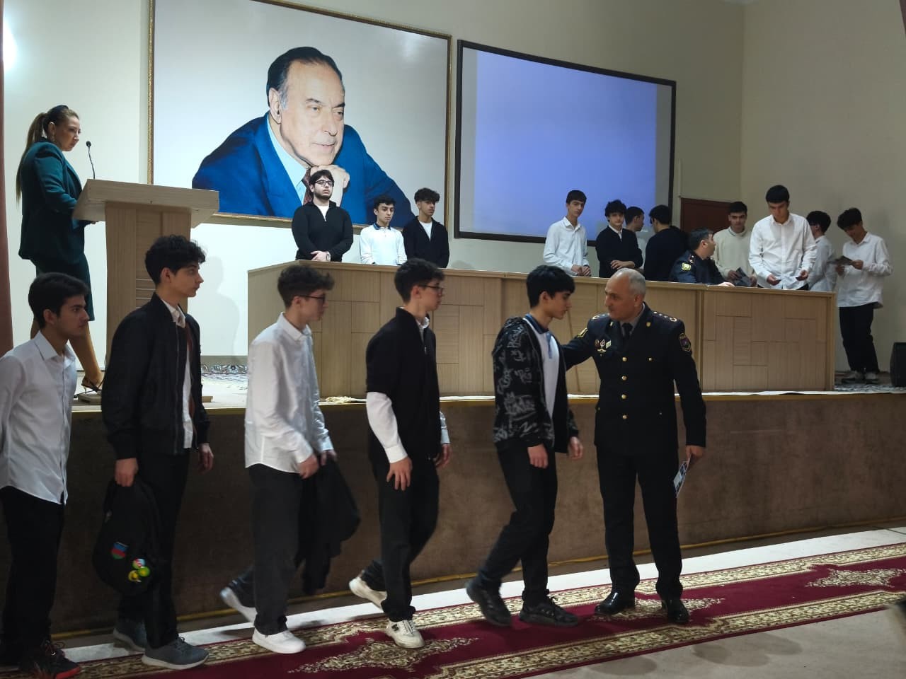 Polis Akademiyası təbliğat-təşviqat tədbirlərini davam etdirir - FOTOLAR