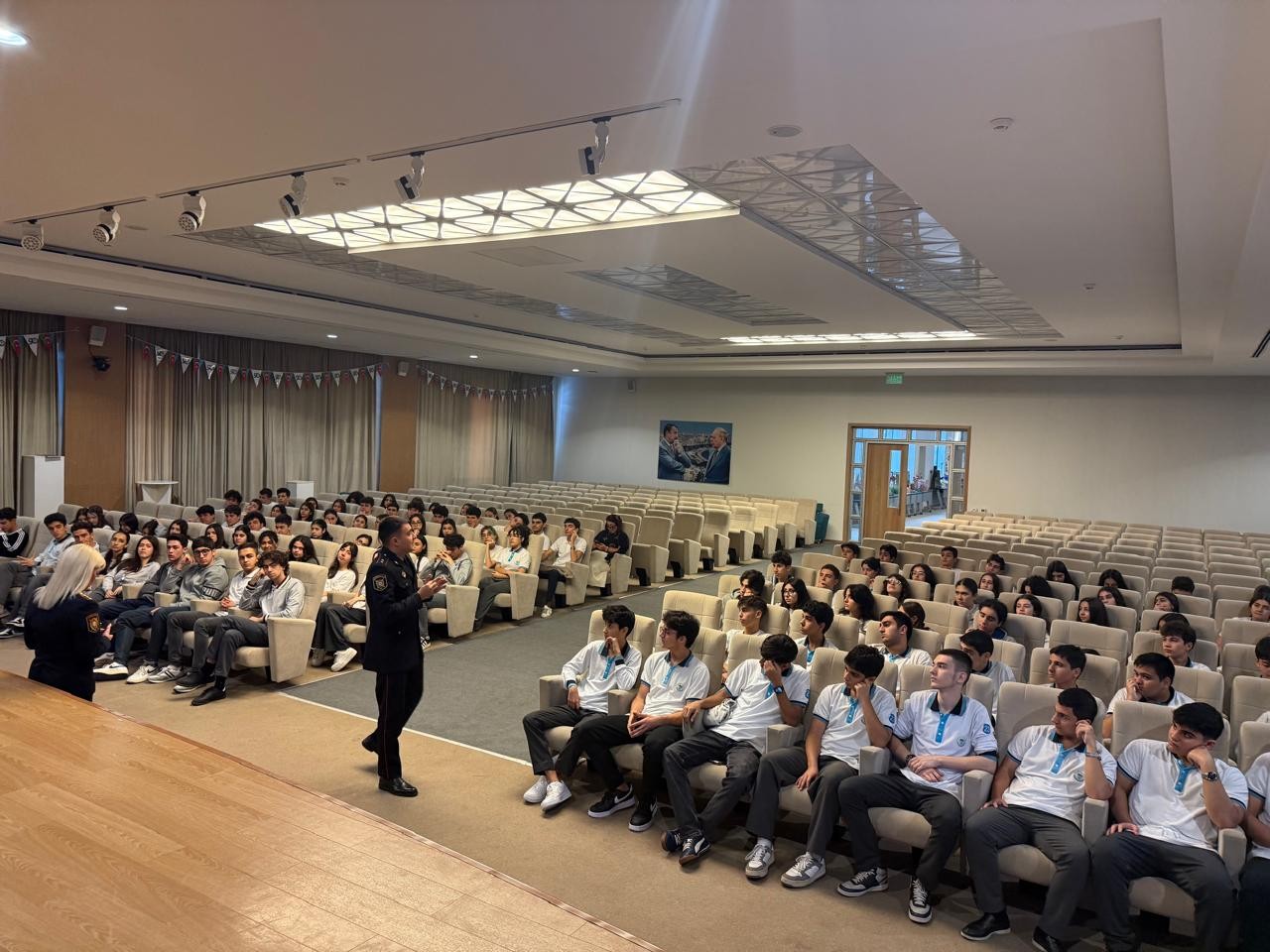 Polis Akademiyası təbliğat-təşviqat tədbirlərini davam etdirir - FOTOLAR