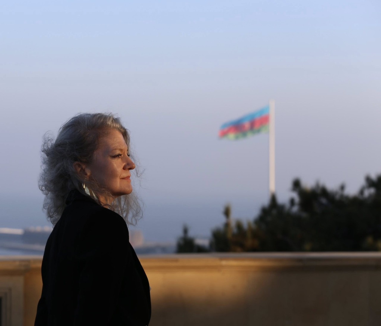 Allison Huker Şəhidlər xiyabanını ziyarət etdi - FOTOLAR