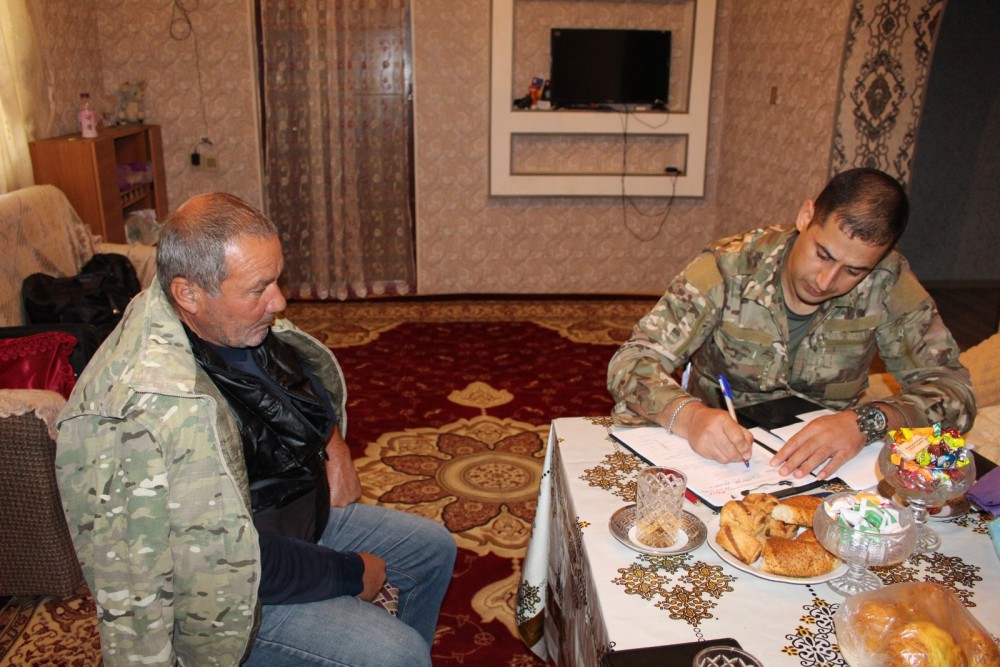 Ağstafada minadan zərərçəkənlərin ehtiyaclarının öyrənilməsi başa çatır - FOTOLAR