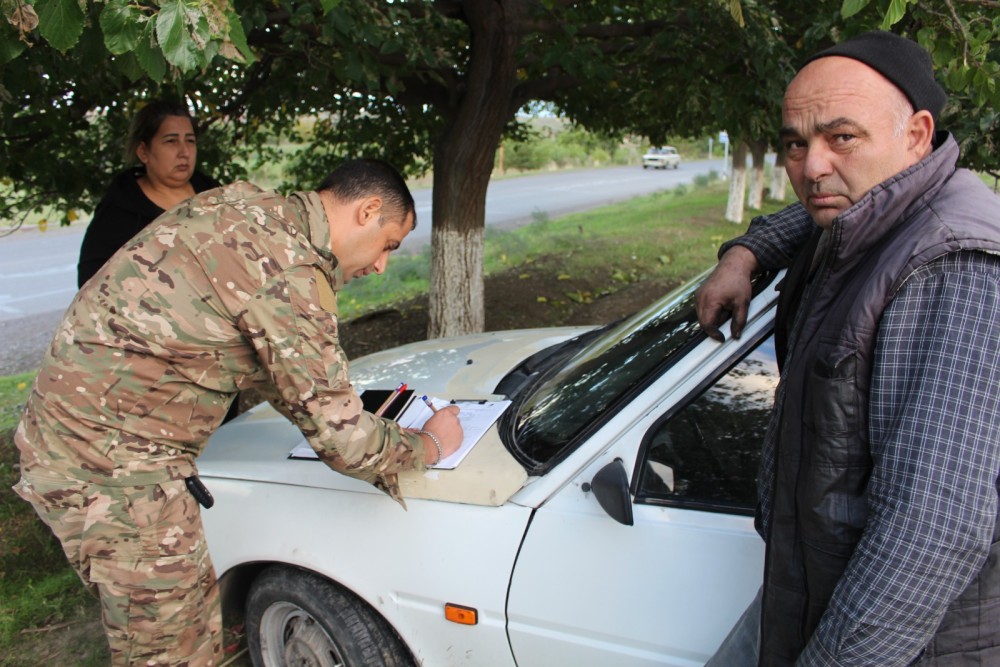 Ağstafada minadan zərərçəkənlərin ehtiyaclarının öyrənilməsi başa çatır - FOTOLAR