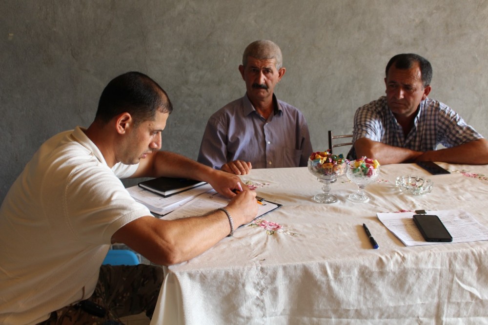 Göygöldə minadan zərərçəkənlərin siyahısı dəqiqləşdirilir, ehtiyacları öyrənilir - FOTOLAR