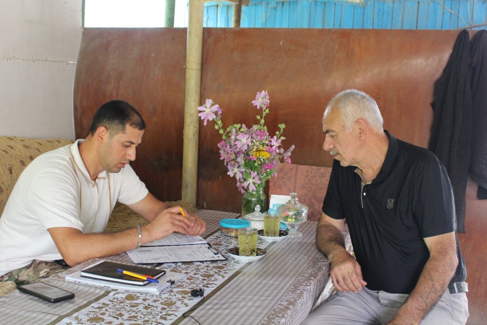 Göygöldə minadan zərərçəkənlərin siyahısı dəqiqləşdirilir, ehtiyacları öyrənilir - FOTOLAR