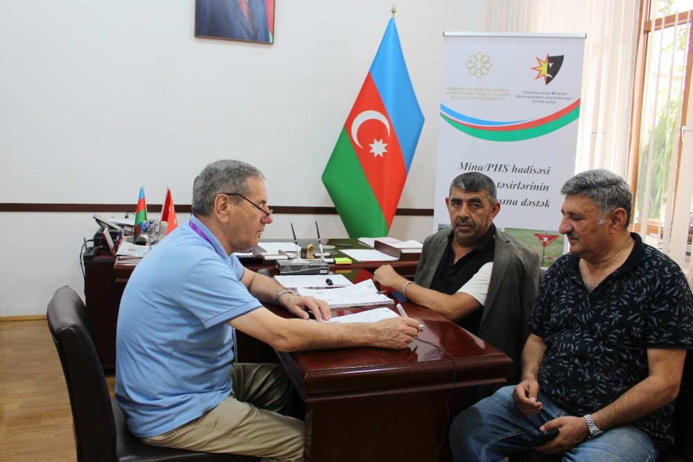 Göygöldə minadan zərərçəkənlərin siyahısı dəqiqləşdirilir, ehtiyacları öyrənilir - FOTOLAR