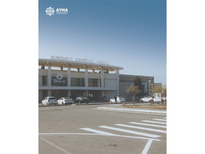 Sumqayıtda yeni nəqliyyat mübadilə mərkəzi yaradılıb - FOTOLAR
