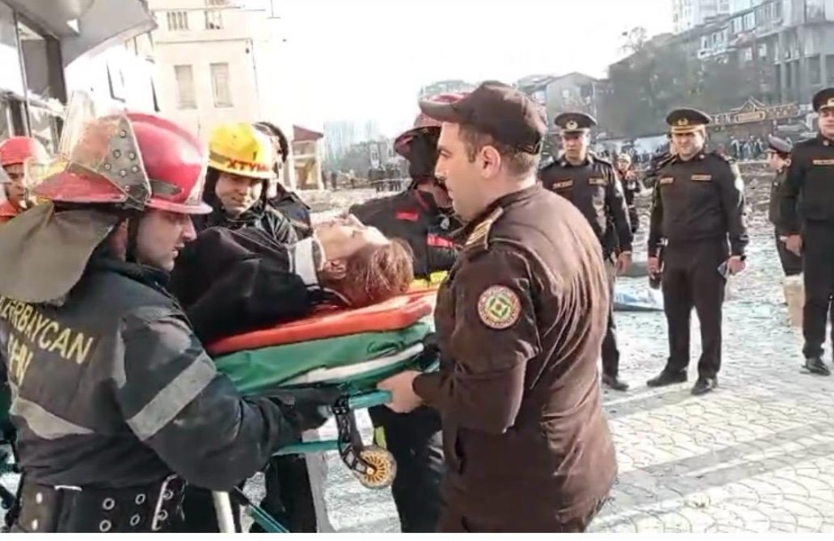 Partlayış baş verən "AFEN" Plazada araşdırmalara başlanıldı - YENİLƏNİB