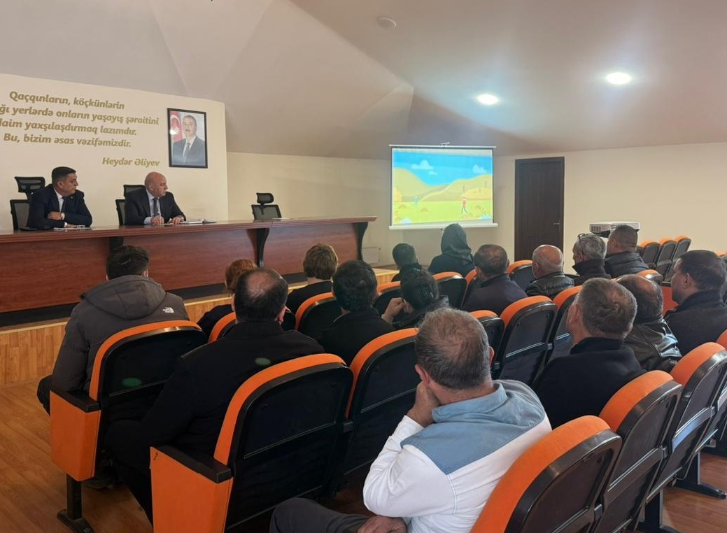 Keçmiş məcburi köçkünlər mina təhlükəsi ilə bağlı maarifləndirildi - FOTOLAR