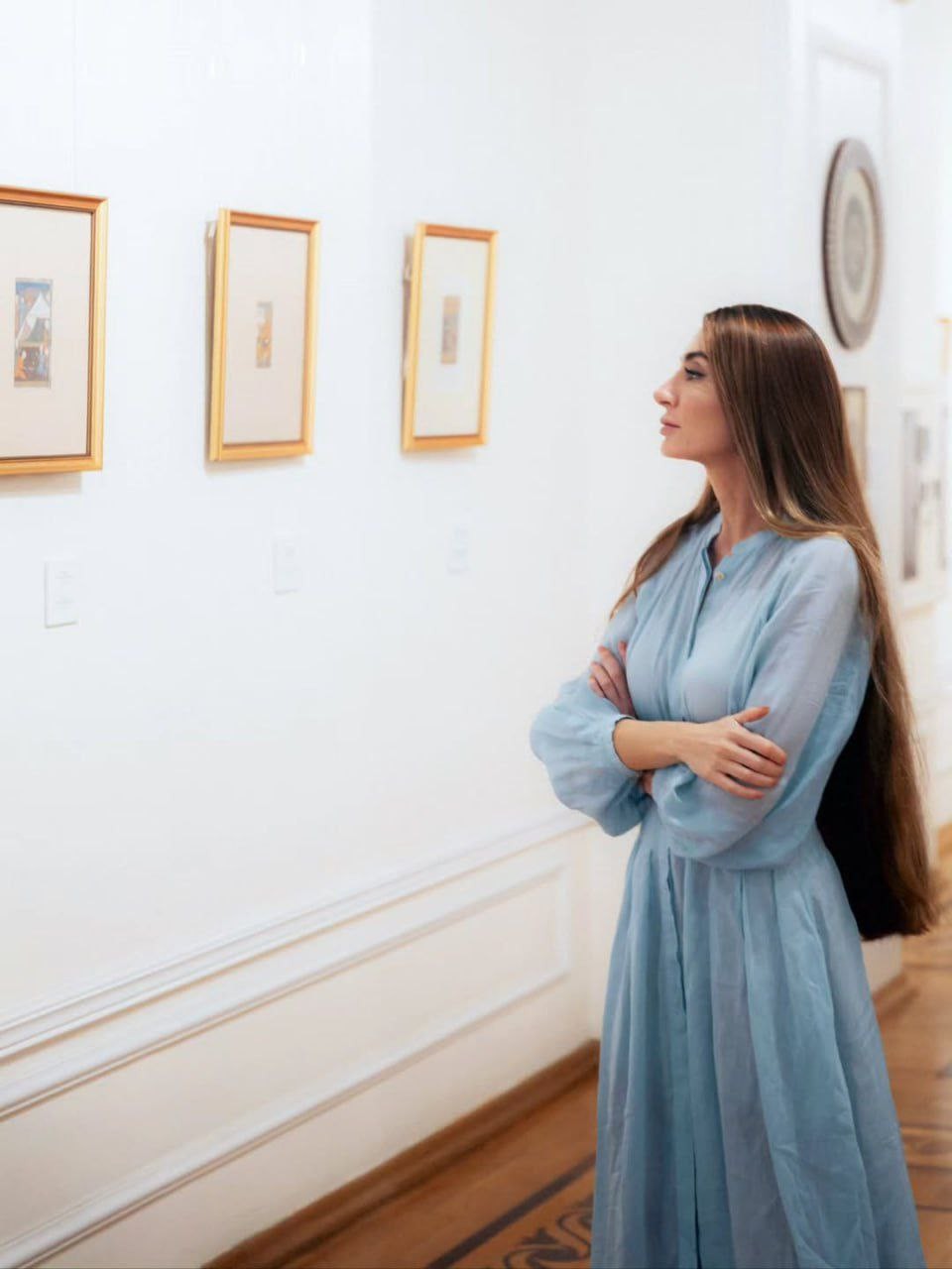 Arzu Əliyeva Milli İncəsənət Muzeyindən paylaşım etdi - FOTOLAR