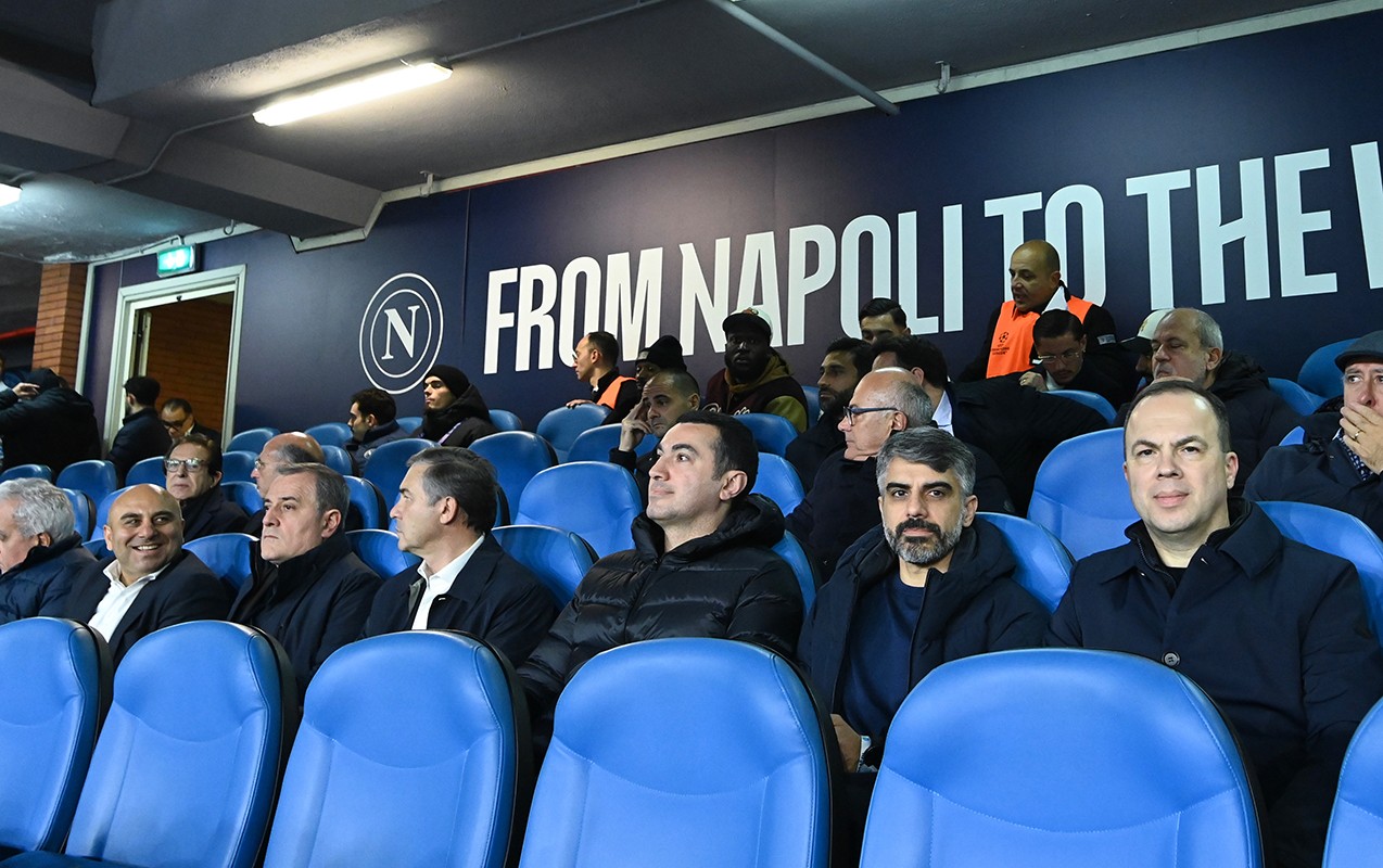 Nazir “Napoli” - “Qarabağ” oyununu stadiondan izləyib - FOTOLAR