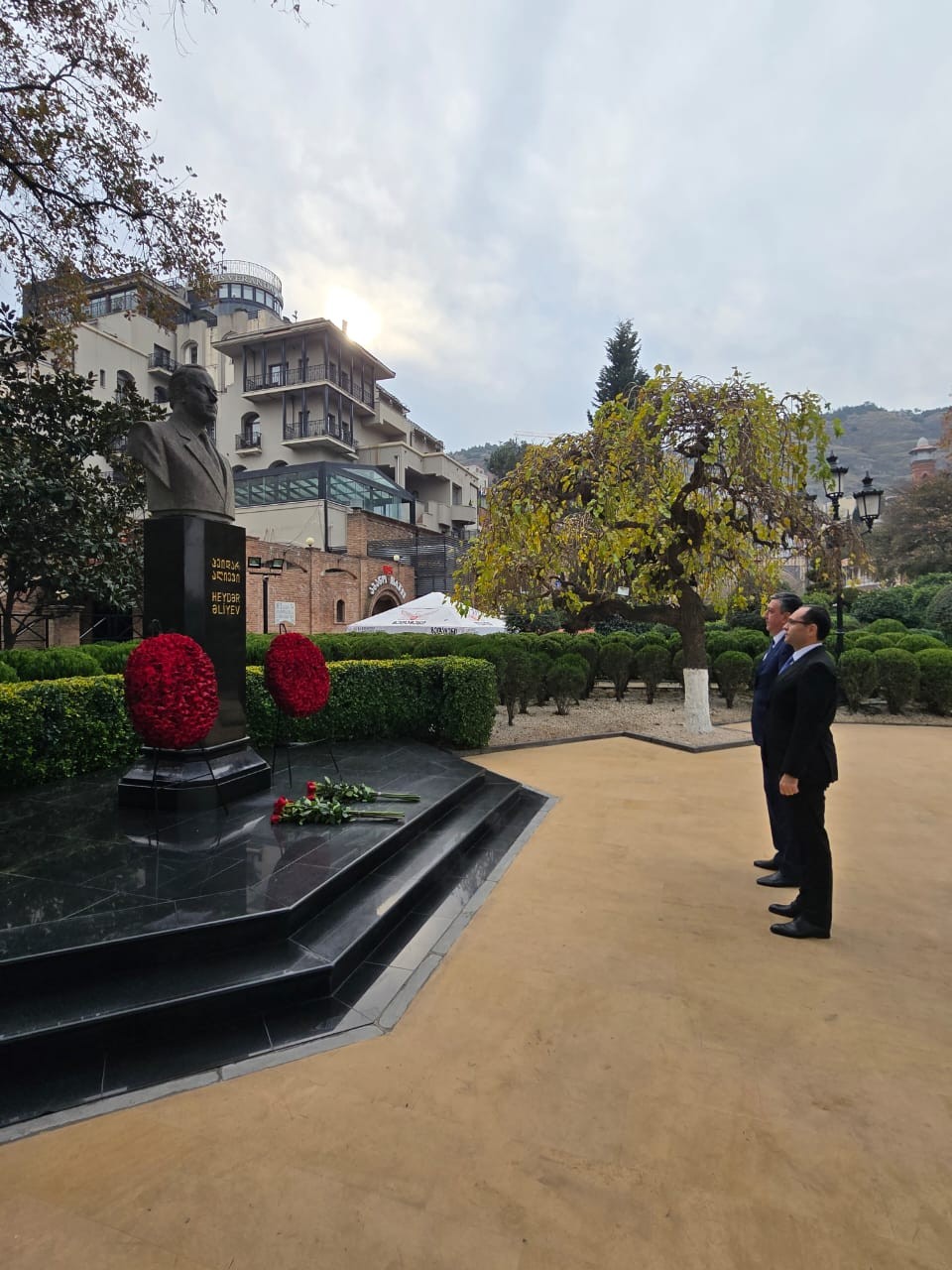 Məcnun Məmmədov gürcü həmkarı ilə görüşdü - FOTOLAR