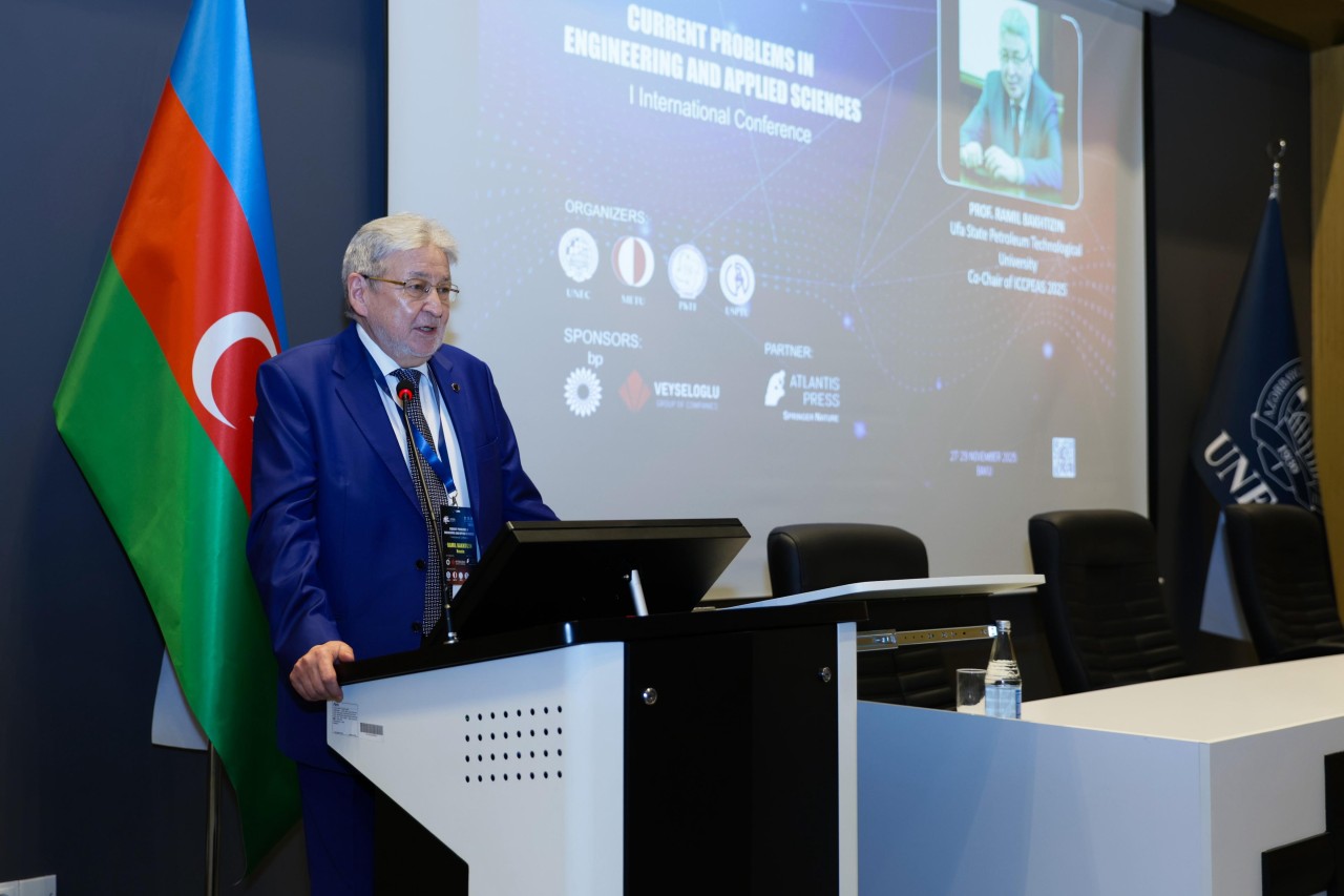 UNEC-də beynəlxalq elmi-praktiki konfrans öz işinə başladı - FOTOLAR