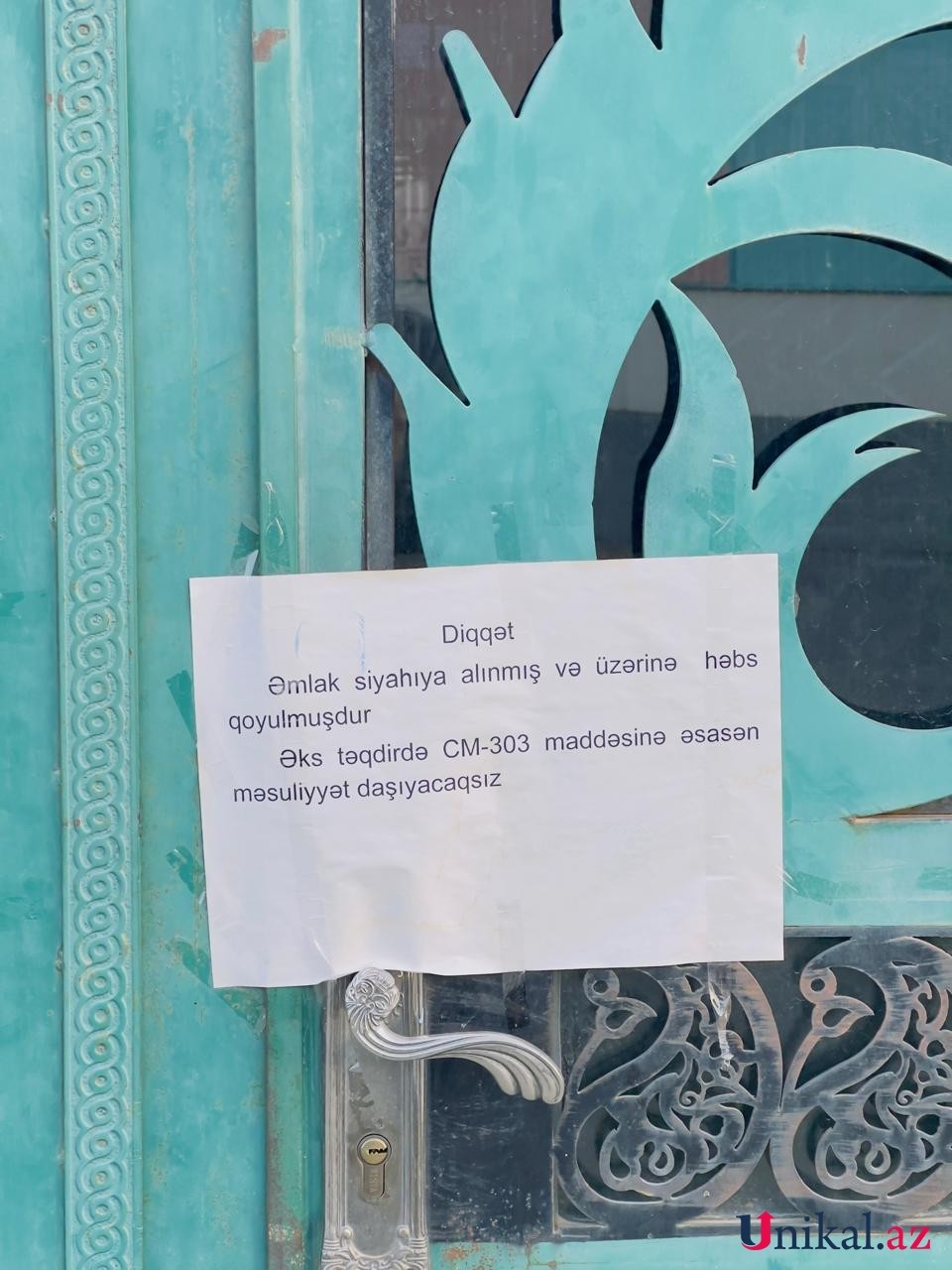 "AZNAR" QSC-nin əmlakları üzərindən həbs götürüldü - FOTO