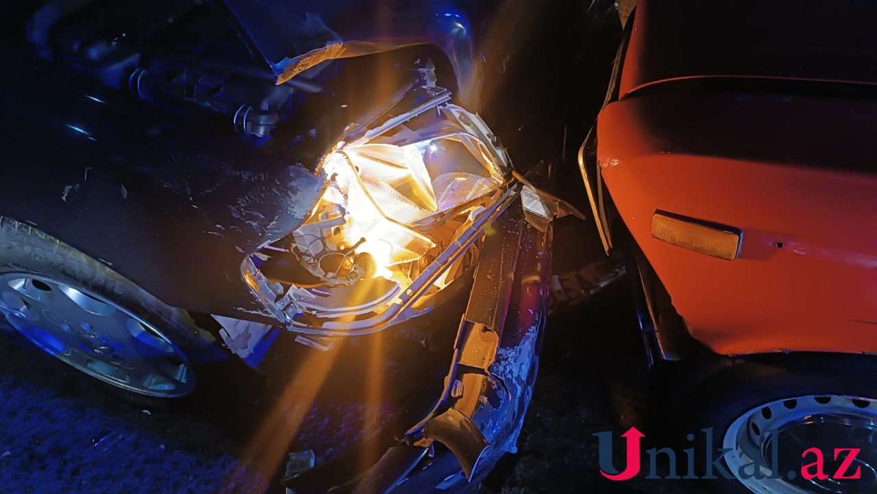 Tovuzda zəncirvari qəza olub, xəsarət alanlar var - FOTO