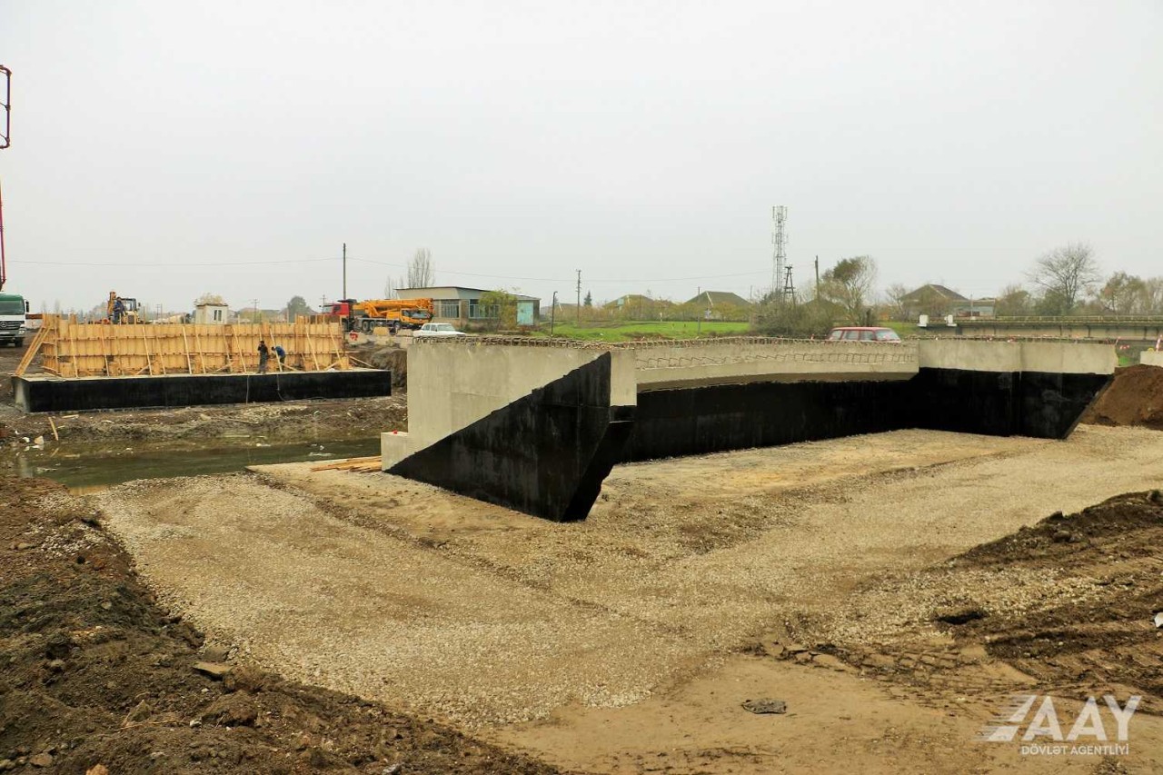 Lənkəranda iki körpü yenidən inşa edilir - FOTOLAR