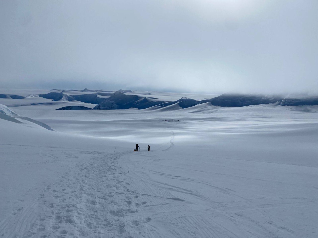 Azərbaycanlı xanım alpinist Vinson dağını fəth edib - FOTOLAR