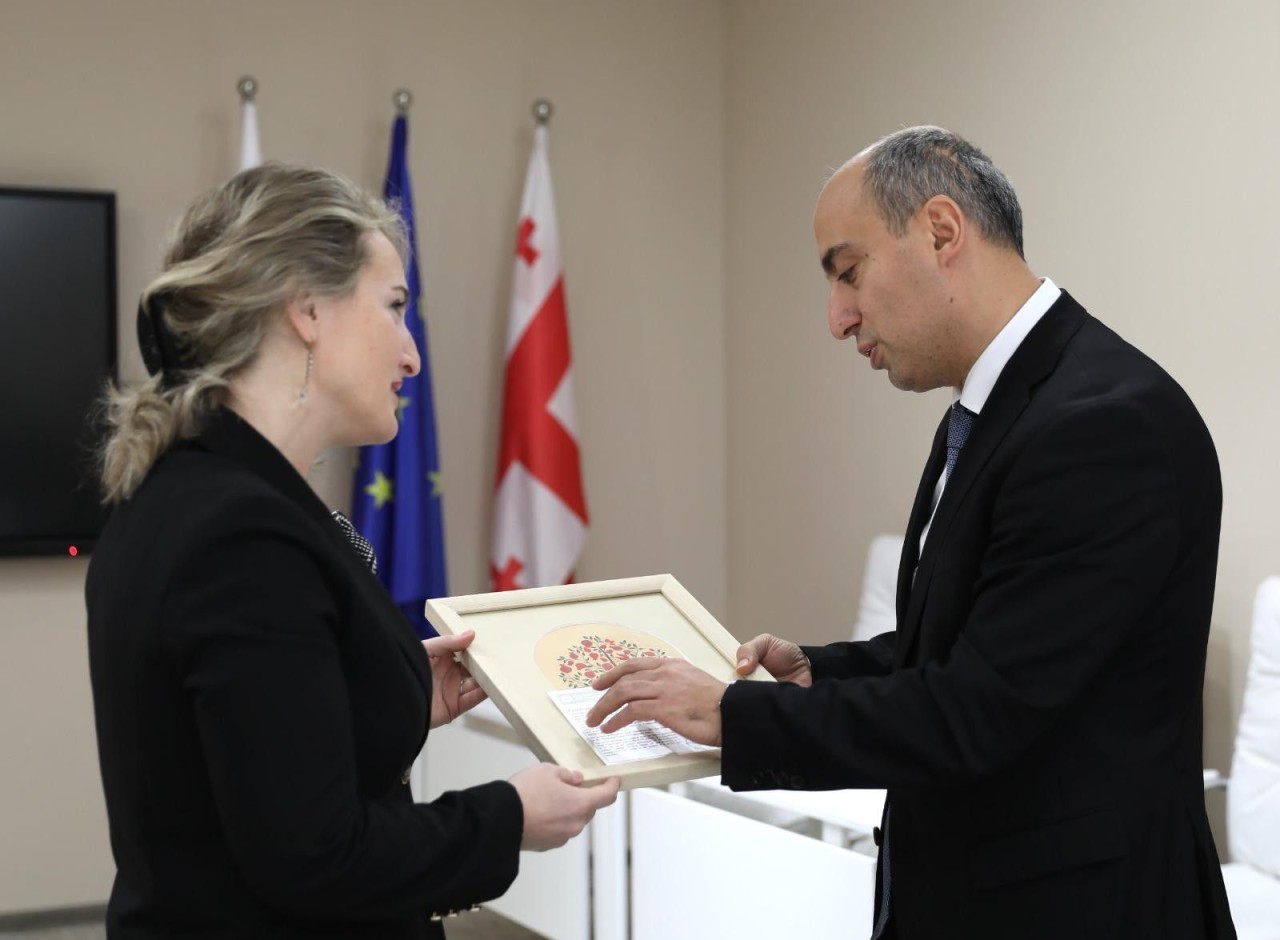 Emin Əmrullayev Gürcüstan Parlamentinin komitə sədri ilə görüşüb - FOTO