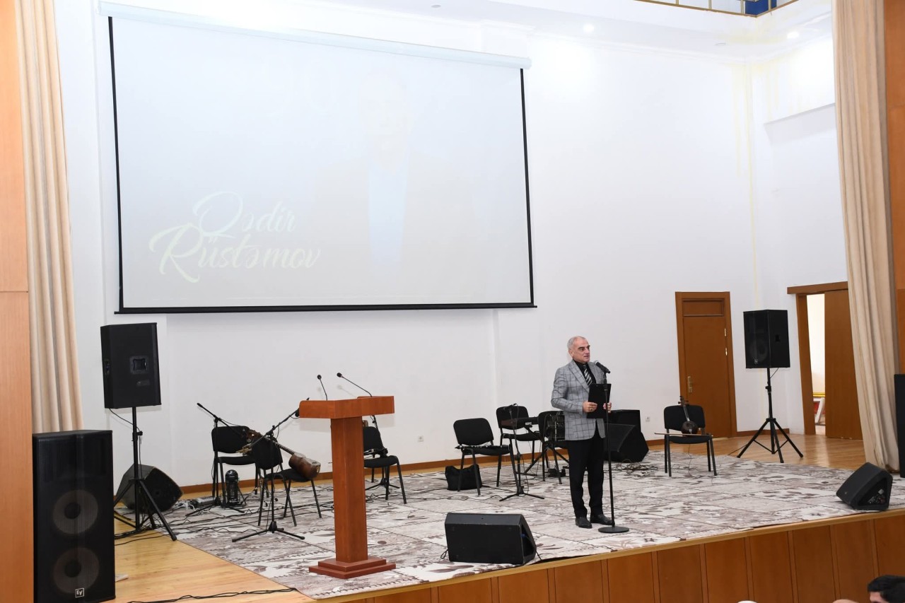 Ağdamda Qədir Rüstəmovun 90 illik yubileyi qeyd edilib - FOTOLAR