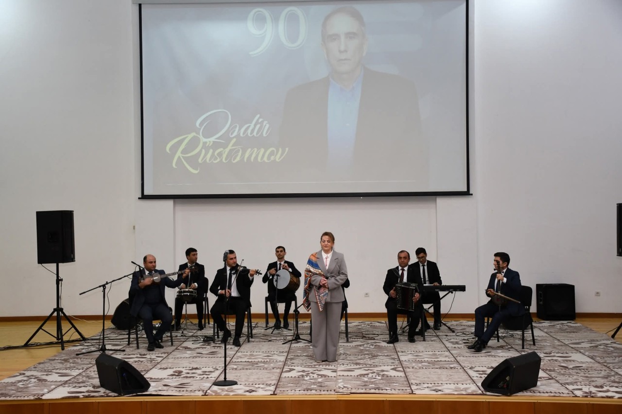 Ağdamda Qədir Rüstəmovun 90 illik yubileyi qeyd edilib - FOTOLAR
