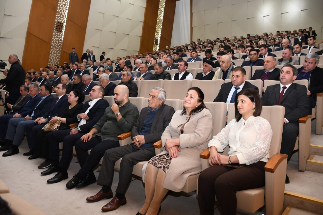 Ağdamda Qədir Rüstəmovun 90 illik yubileyi qeyd edilib - FOTOLAR