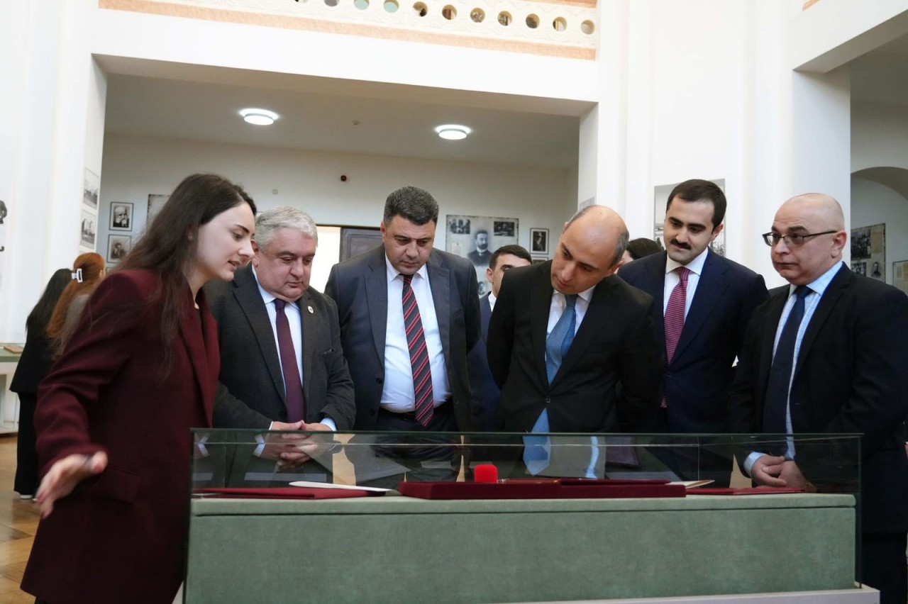 Emin Əmrullayev Gürcüstanın aparıcı ali təhsil müəssisələrinə səfər edib - FOTO