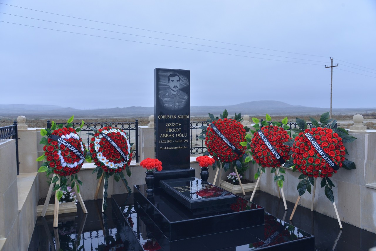 Süleyman Mikayılov şəhidin 40 mərasimində iştirak edib - FOTOLAR