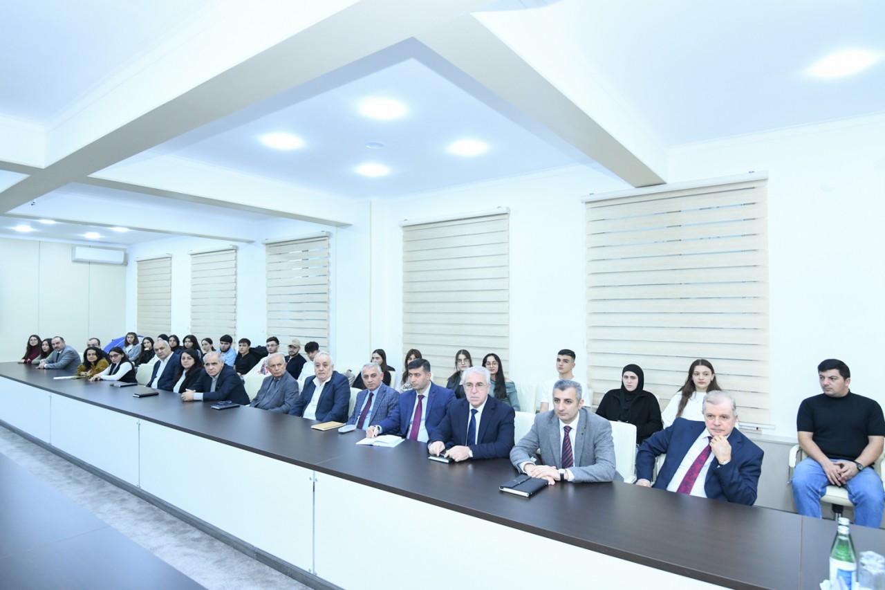 BMU-da dünya şöhrətli alim Məsud Əfəndiyevlə görüş keçirilib - FOTOLAR