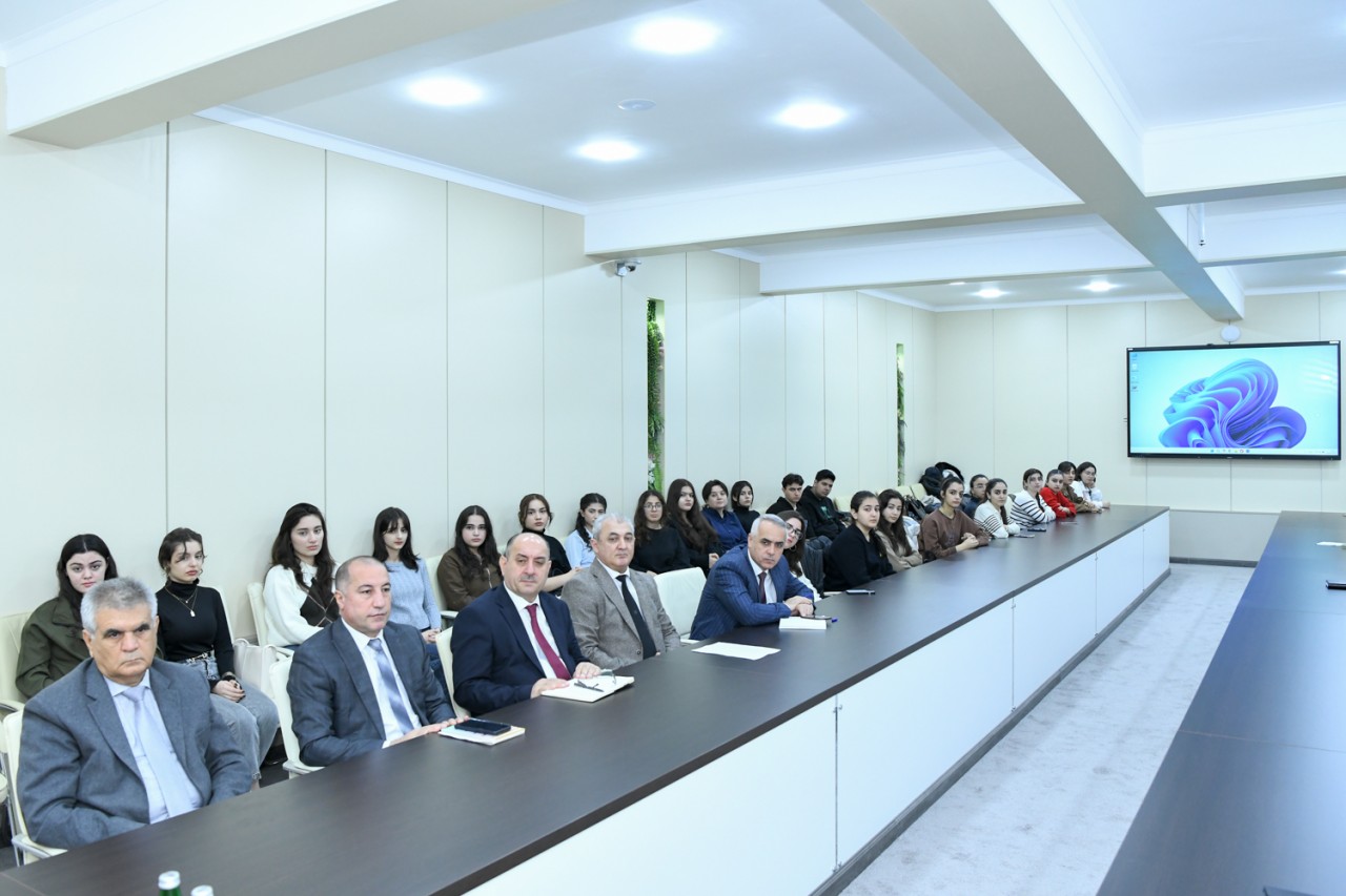 BMU-da dünya şöhrətli alim Məsud Əfəndiyevlə görüş keçirilib - FOTOLAR