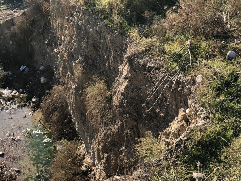Şabranda sürüşmə olub, tikililər dağılıb - FOTOLAR