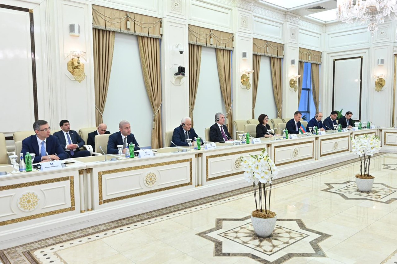 Sahibə Qafarova Əraqçi ilə görüşdü - FOTOLAR