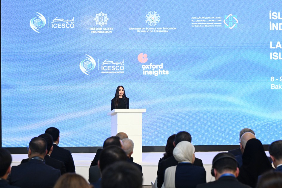 Leyla Əliyeva beynəlxalq konfransda çıxış etdi - FOTOLAR