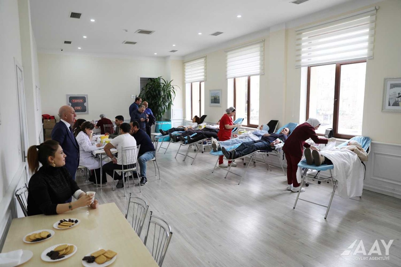 AAYDA ənənəvi qanvermə aksiyası keçirdi - FOTO/VİDEO