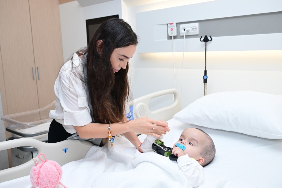 Leyla Əliyeva Sümük iliyi nəqli mərkəzinin açılışında - FOTOLAR