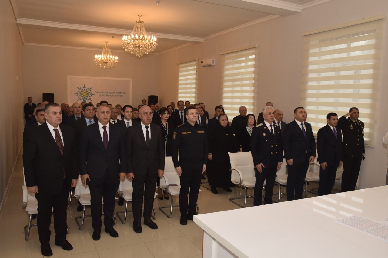 Qubada Ulu Öndərə həsr olunmuş konfrans keçirilib - FOTOLAR