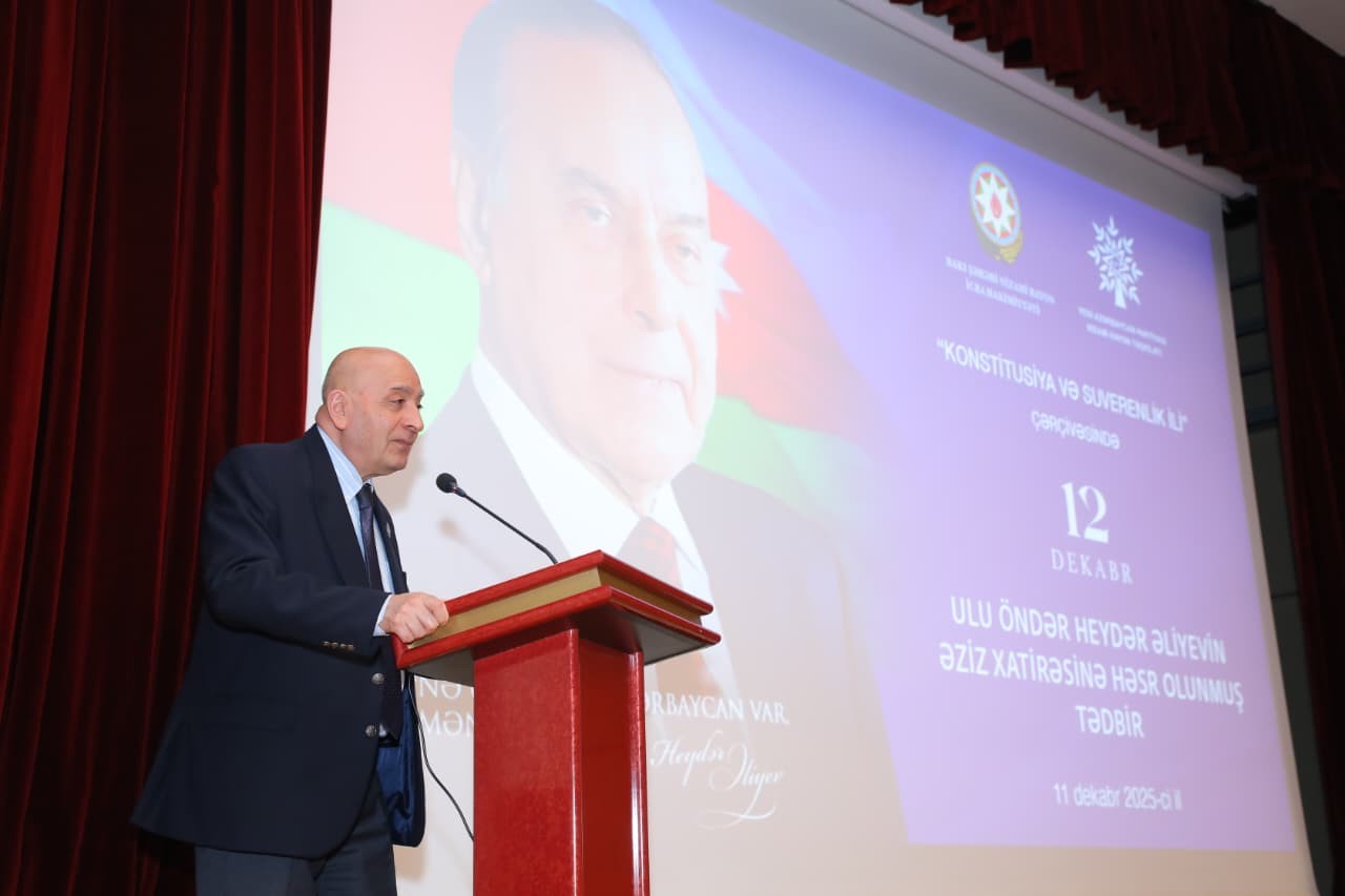 YAP Nizami rayon təşkilatı Ulu Öndərə həsr olunmuş tədbir keçirib - FOTOLAR