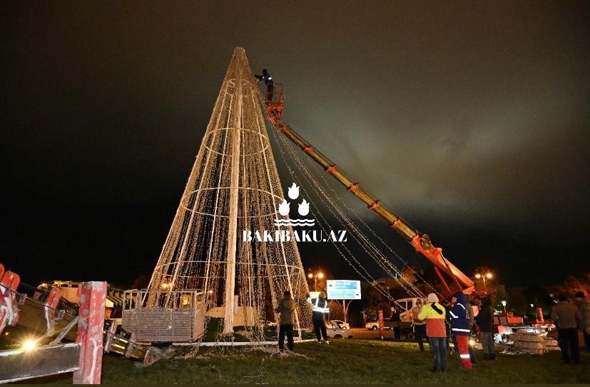 Bakı Yeni ilə belə hazırlaşır - FOTOLAR