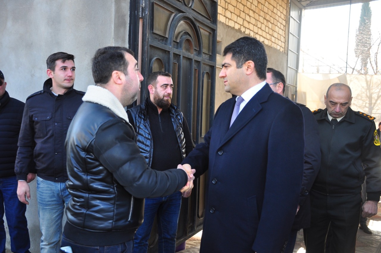 Seymur Orucov Qurban Həmidoğlunun yas mərasimində iştirak edib - FOTOLAR